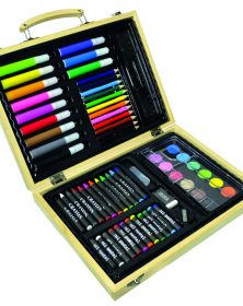 Valigetta Set dell'artista 67 pz. - in legno - GGI210044Valigetta Set dell'artista 67 pz. - in legno - GGI210044